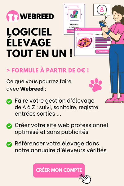 Logiciel élevage chat / chien, Webreed