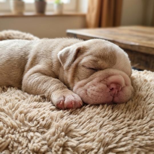 chiot New English Bulldog Lilac Merle Tan Howidee ROCK MY BULLS  