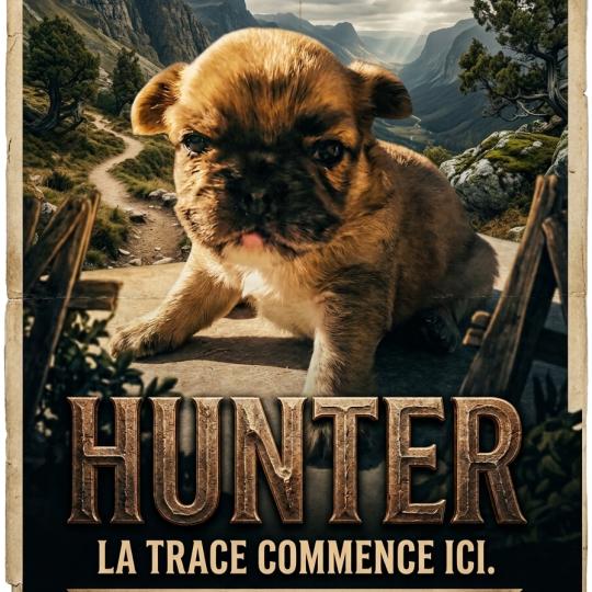 chiot Bouledogue francais Fluffy Fauve Merle Hunter Élevage de la famille dog étoilée  